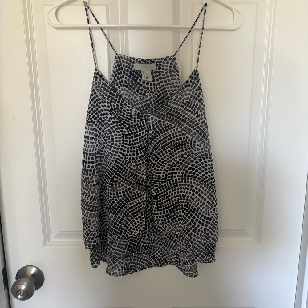 H&M Black and White Patterned Women's Top
